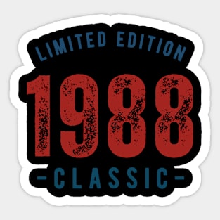 Limited Edition Classic 1988 Sticker